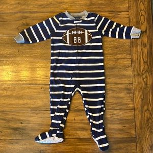 Boy fleece footed pajamas